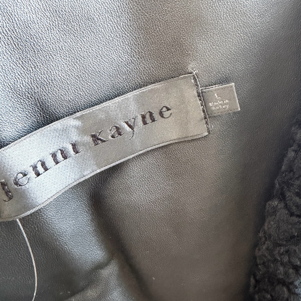 Jenni Kayne Long Shearling Yves Shawl Coat‎ size large, new - Picture 7 of 12